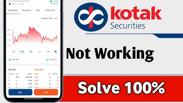 Kotak Neo App Not Working Problem Solve 100%