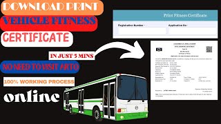 How to download vehicle Fitness certificate | JK vehicle fitness certificate download kaise kare screenshot 4