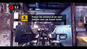 Dead Trigger 2 - Protect Area with Machine Gun