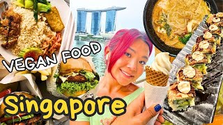 What I ate as a VEGAN in SINGAPORE! Vegan travel vlog