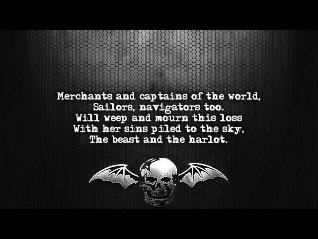 Avenged Sevenfold - Beast And The Harlot [Lyrics on screen] [Full HD] class=