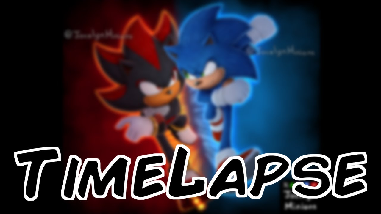 Sonic VS Shadow Sonic Movie 3 SpeedPaint (TimeLapse)