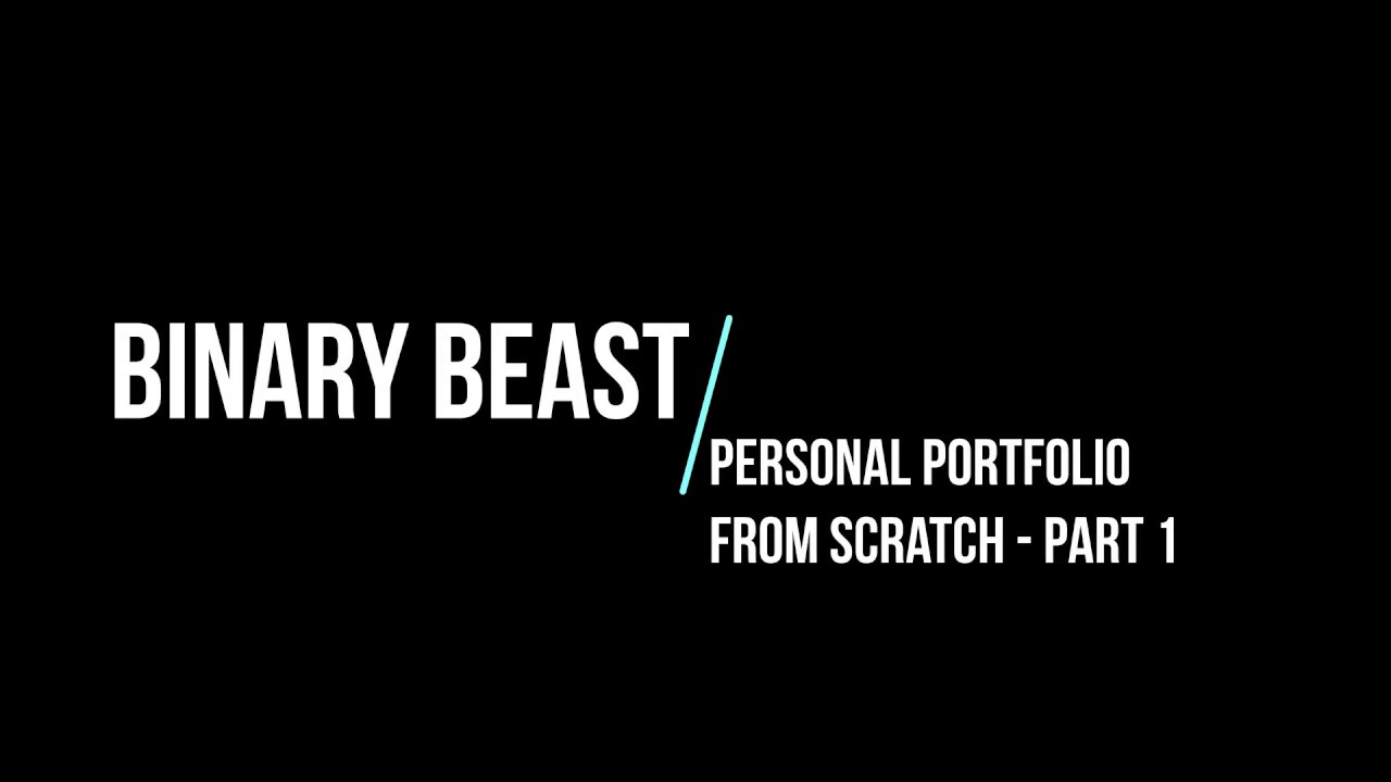 Built A Personal Portfolio From Scratch: Django - Part 1 - YouTube