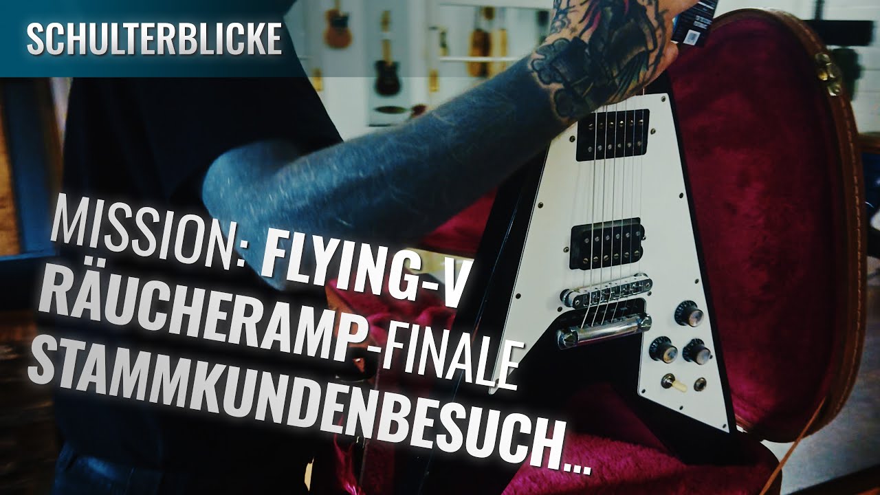 "Part-Caster"-Montage, eine Flying-V wird restauriert und Stammkunden-Wünsche