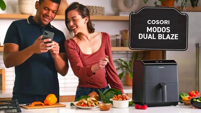 DUAL BLAZE, ¿Sabes ya todas las ventajas de nuestro nuevo modelo Cosori  Dual Blaze Chef Edition? Su tecnología 360º ThermoIQ marca la diferencia,  que te permitirá, By Cosori España