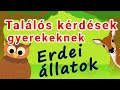 Találós kérdések gyerekeknek válaszokkal - erdei állatok