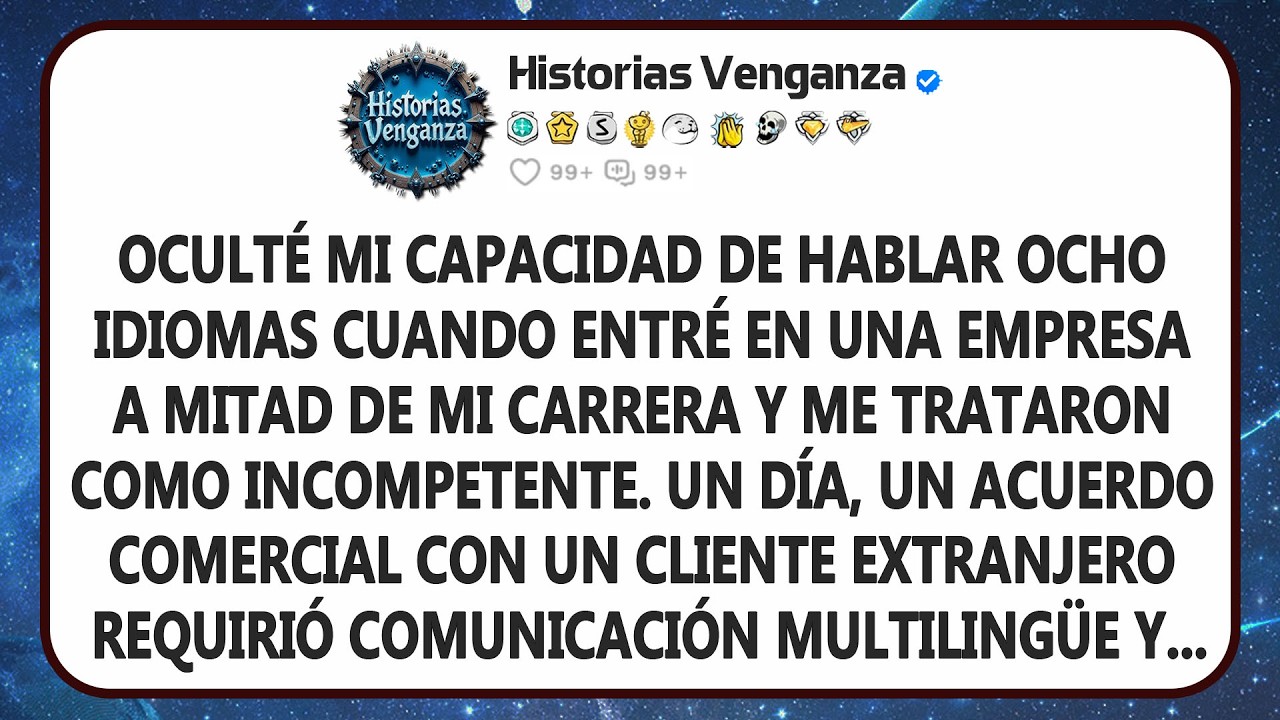 Salvé a mi hermosa CEO de un gran problema hablando varios idiomas en una negociación...