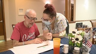 Whitewater senior living collects postcard from all 50 states | FOX6 News Milwaukee