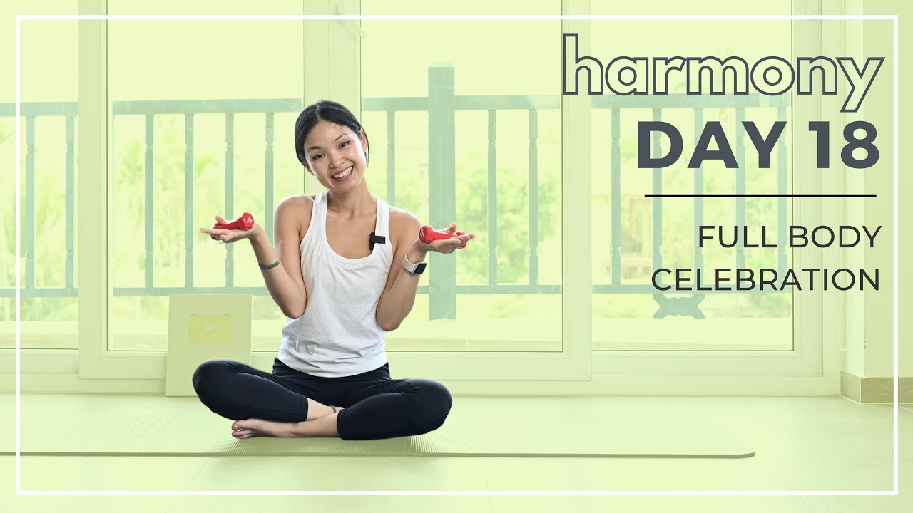 Day 18: FULL BODY PILATES WORKOUT | 18 day harmony Pilates challenge ...