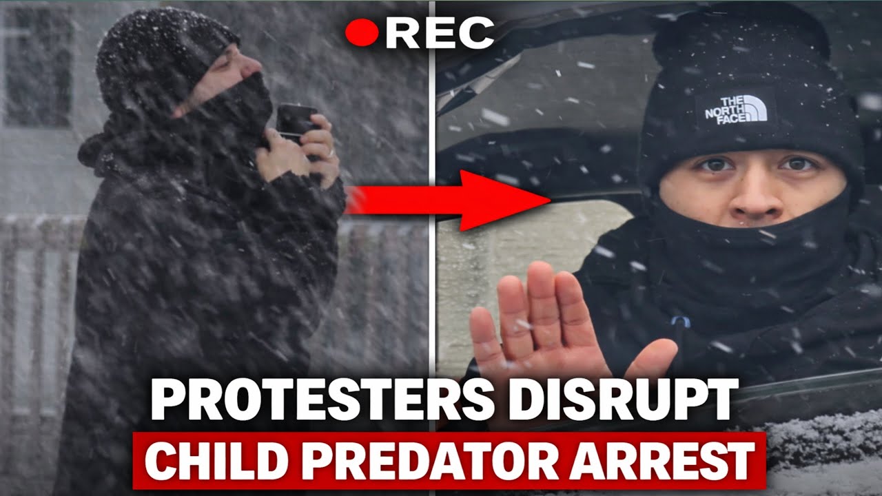 Anti-ICE Activists Interfere as ICE Arrests a Child Predator