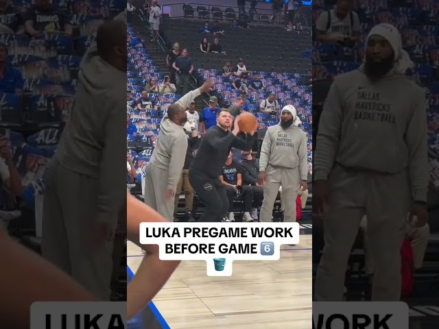 Luka getting ready for Game 6 🍿