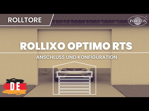 DE_Konfiguration und Anschluss der Automatischen Rolltorsteuerung Rollixo Optimo RTS