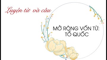 Luyện từ và câu: Mở rộng vốn từ: Tổ quốc - Tiếng Việt lớp 5 [OLM.VN]