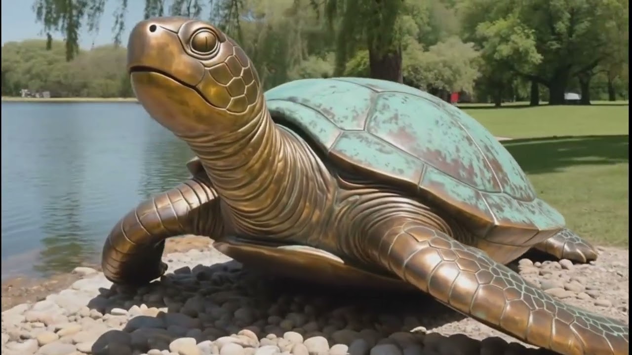 Custom bronze animal sculptures