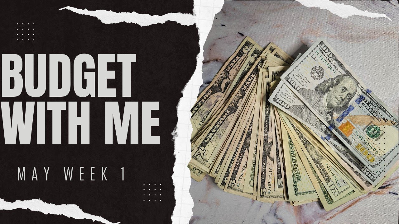 Server Income Budget With Me for May Week 1 | Weekly Cash Budget | Server Income ...