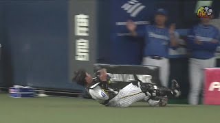 【美技】5回表、梅野選手が魅せた！華麗なるスライディングキャッチ！【2023/4/1Ｔ－ＤＢ】