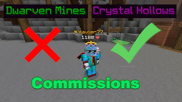Why you should do the Crystal Hollows Commissions and not the Dwarven Mines Commissions