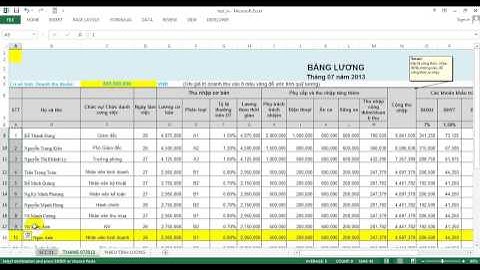 Hướng dẫn in hàng loạt phiếu lương, phiếu thu chi trong excel (in phiếu lương từ bảng lương)