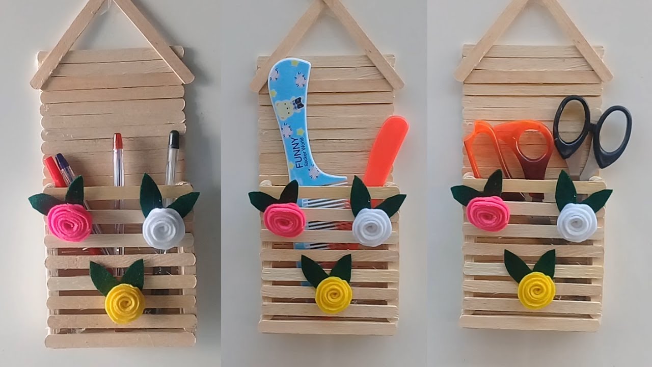 Ide Kreatif dari Stik Es Krim Tempat Pensil Serbaguna 