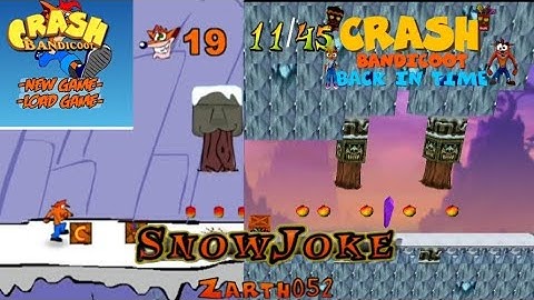 Crash Bandicoot - Back In Time Fan Game: Custom Level: Snow Joke By Zarth052