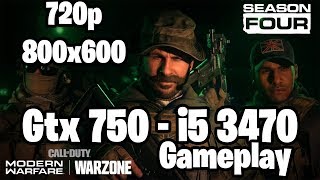 Call of Duty: Warzone (season 4) Gameplay on | GTX 750 1GB - i5 3470 |