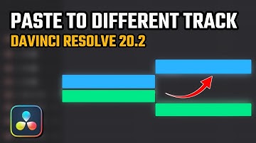 How to Copy & Paste Clips to Different Tracks in DaVinci Resolve 20.2 (New Track Selector Tutorial)