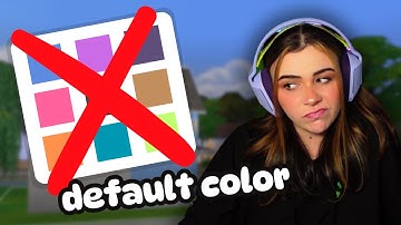 building a house but i can only use default swatches