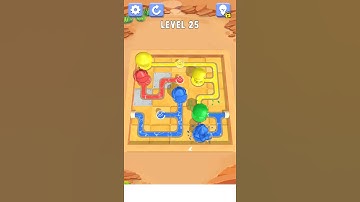 Water Connect  Puzzle level 25 walkthrough solution|Gameplay||AloneGamestips|#WaterConnectP#shorts