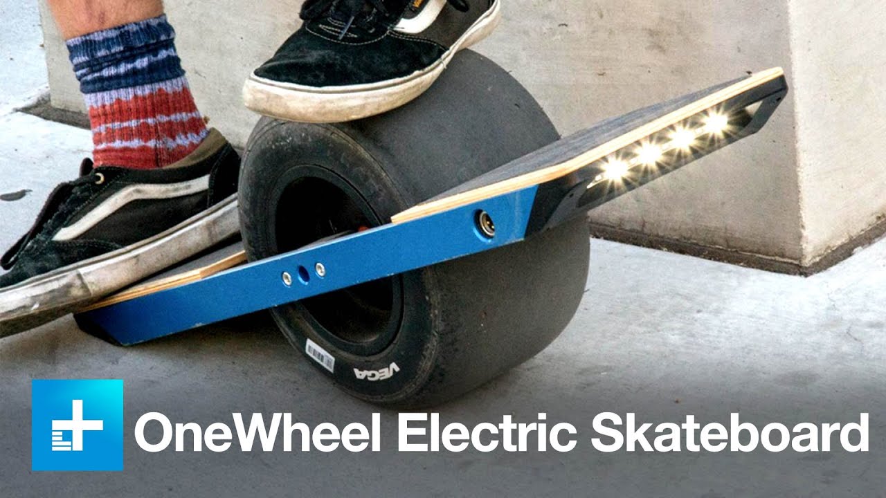 Carving concrete and eating it on the insane OneWheel electric skateboard  CES 2015  YouTube