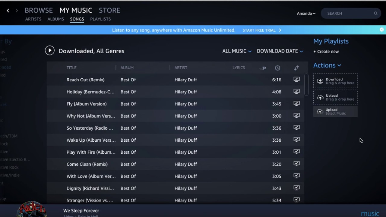 amazon music downloads free