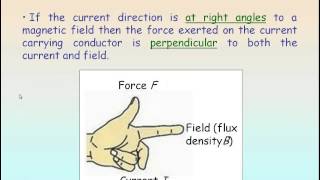 EM 06 - Magnetic Fields 2 (Force on a Current Carrying Conductor)