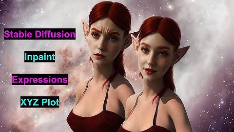 Stable Diffusion XYZ Plot (Inpaint Expressions)