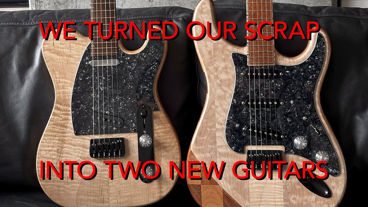 How to build an electric guitar out of scrap!