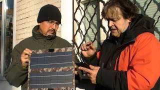 Туристическая солнечная панель Helios ETFE Laminated, первый тест на &quot;коленке&quot;
