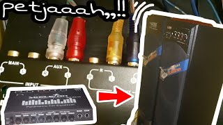 Pasang parametrik mobil ke speaker aktif rumahan || preamp skeleton