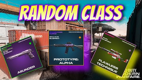 THE RANDOM CLASS GENERATOR CHALLENGE - MODERN WARFARE
