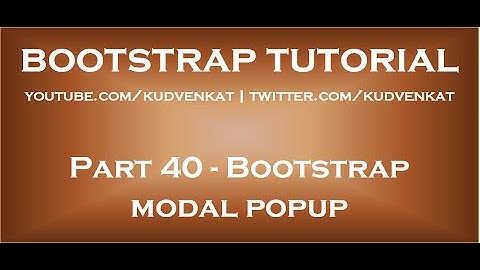 Bootstrap modale pop-up