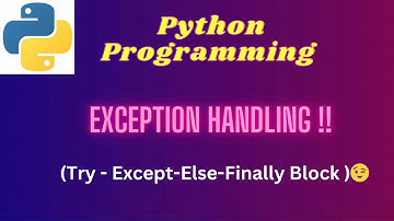 4. Python Exception Handling   - PART- 2 - #pythonprogramming  #exceptionhandlinginpython