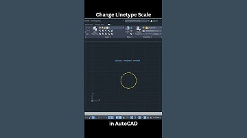 How to Change Linetype Scale in AutoCAD – Step-by-Step Guide #shorts