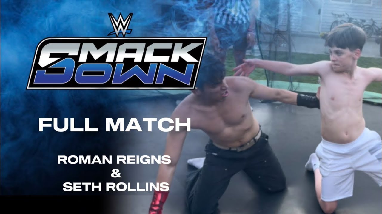 WWE - Roman Reigns vs Seth Rollins SmackDown Full Match | Backyard Wrestling 