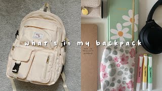 BACK TO SCHOOL : what’s in my backpack (for uni)