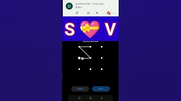 S or V love pattern S or V lock pattern SV love pattern video #shortfeed #shorts