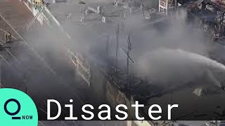 Crews Battle 4-Alarm Fire at Ocean City Boardwalk, New Jersey