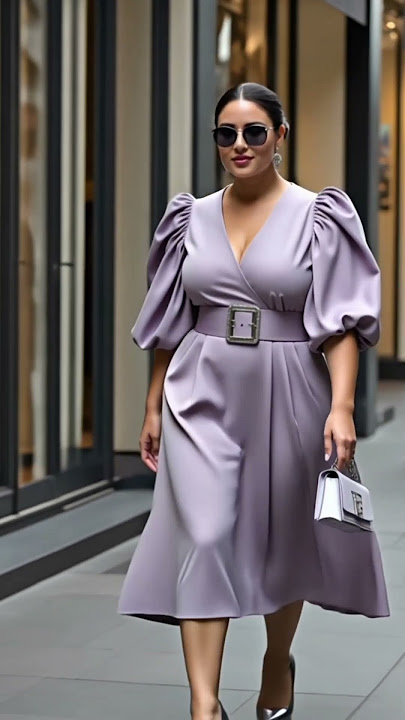 🎥 Plus-Size Beauty SLAYS Paris Streets 💖 | Fair Skin Glow ✨ AI Fashion Goals | #plussizefashion