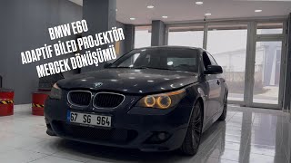 Bmw E60 Farlarına Adaptif Mercek Taktık Adaptif Biled Projektör Mercek Dönüşümü