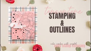 Unity Quick Tip: Tone on Tone Stamped Floral Card