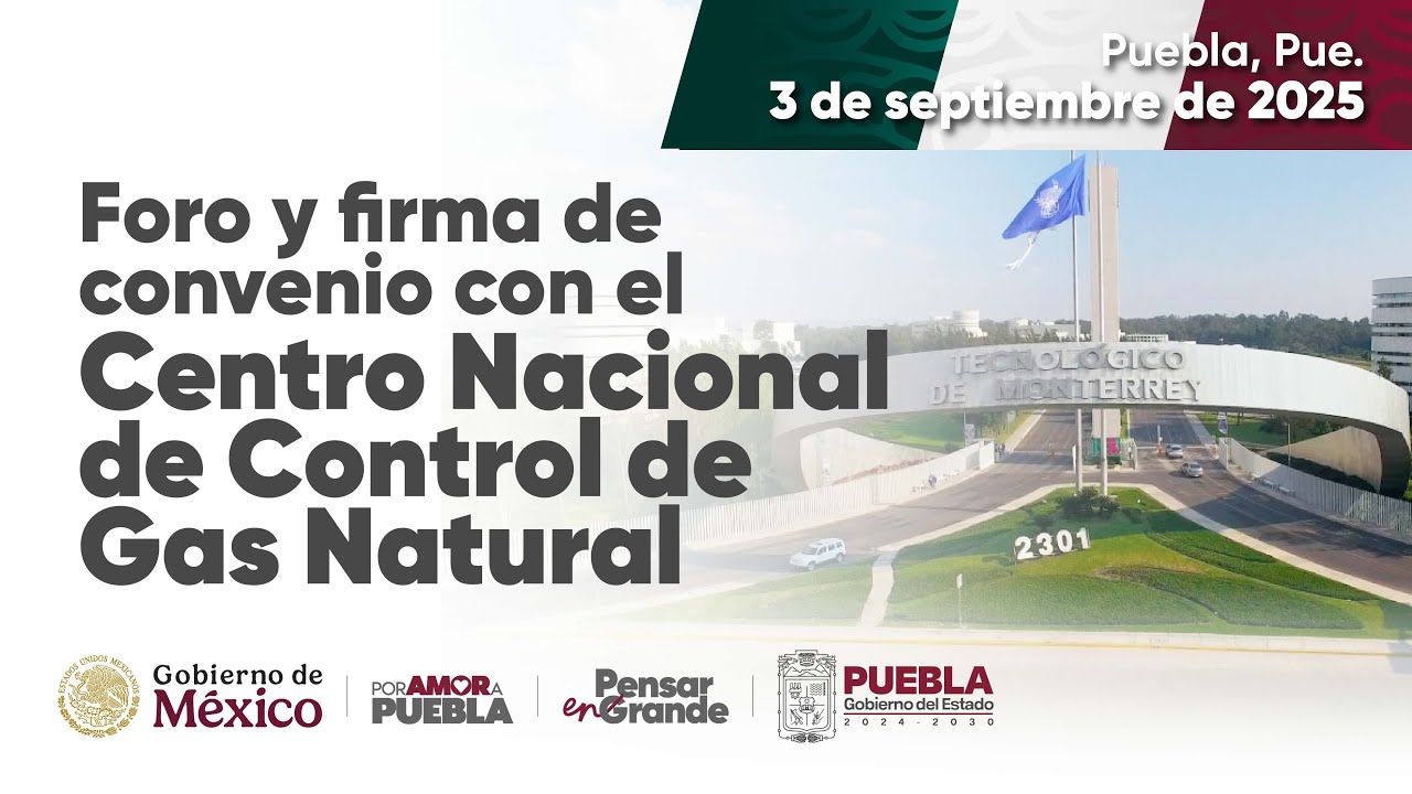 Foro y firma de convenio con el Centro Nacional de Control de Gas ...