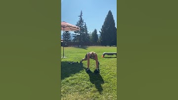 DB Manmaker (burpee, push-up, row, row, deadlift, curl, press)