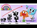 The amazing world of gumball growing up evolution  cartoon wow