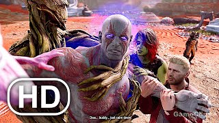 EVIL Drax Vs The Guardians Fight Scene 4K ULTRA HD - Marvel's Guardians Of The Galaxy